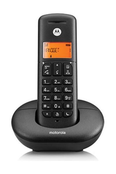 Genel Markalar Telsiz Telefon Siyah E201 Dect