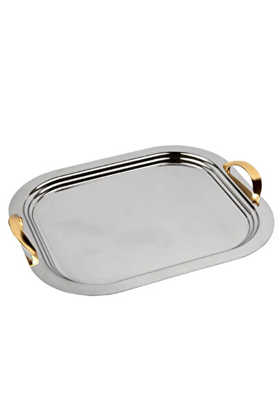 ÖZLİFE صينية شاي كوزا قطعة واحدة كبيرة الحجم ذهبية اللون