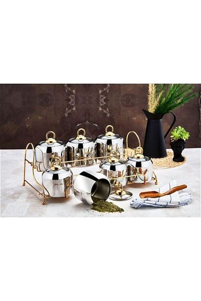 SILA Berfin Gold - 15 Piece Spice Set with Steel Lid