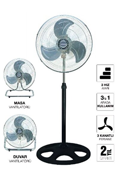 VOOG Viento 18'' 3in1 Sanayi Tipi Ayaklı Vantilatör