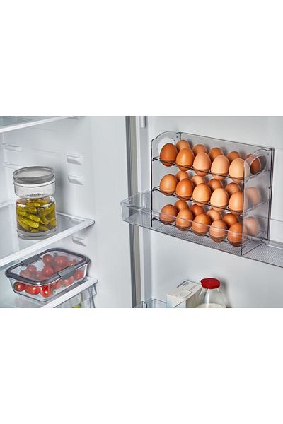 VİP AHMET 3 Shelves Layered Egg Organizer - Transparent Smoked Vp-080
