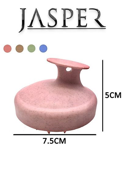 JASPER Silicone Hair Care Brush - Massage Skin, Dusty Rose Shower Brush