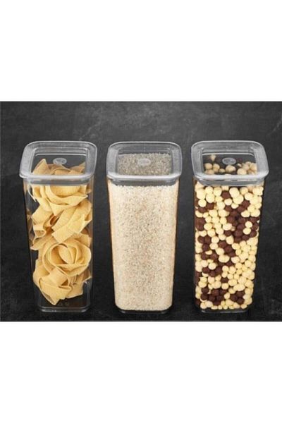 VİP AHMET Sude Square Storage Container Set 3x 1700 ml Vp-265