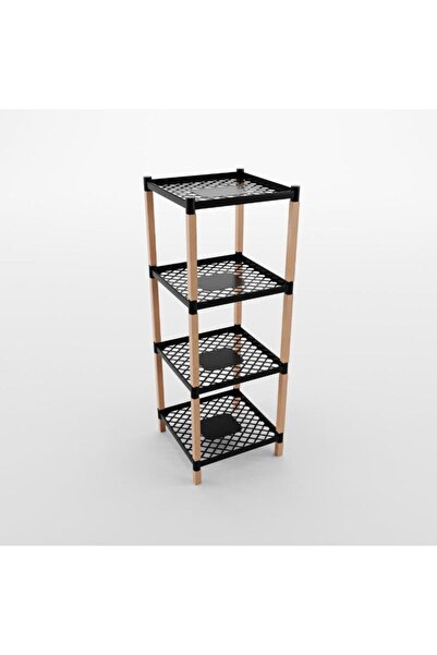 Bienwood Bie-7209 Ahşap Plastik 4 Raflı Düzenleyici