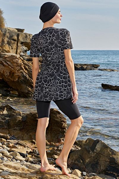 Ruko Maio Plus Size Half Sleeve Lycra Print Rukomayo - Stretchy & Water Repellent Fabric