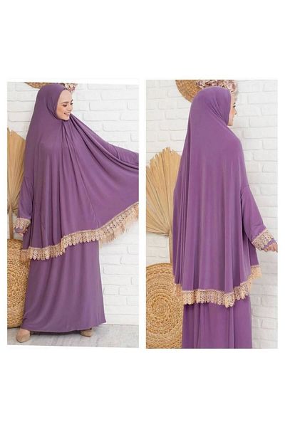 Kutay Collection فستان صلاة صيفي مكون من قطعتين للنساء - ملابس مضادة للعرق وملابس فضفاضة