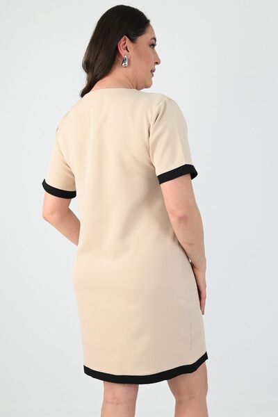 Koza Butik Γυναικείο φόρεμα με μεγάλο κουμπί 5205-24