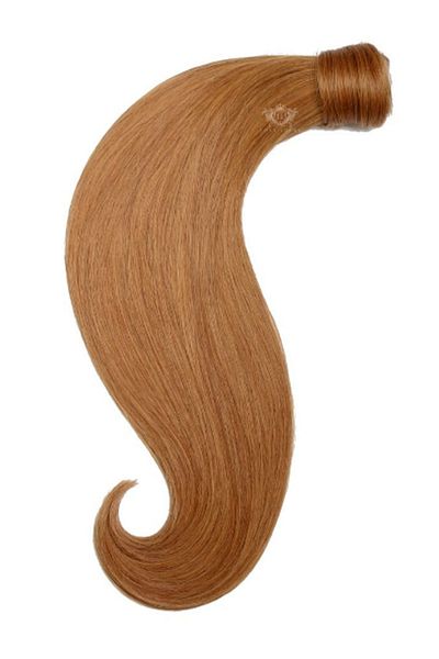 LOLLY PONY 60 cm Copper European Human Hair Ponytail - 150 Grams
