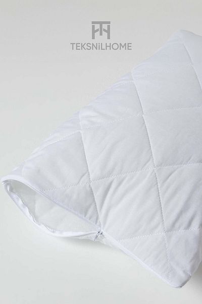 TeksNil Home 4 bucăți de protecție matlasată 100% bumbac pentru saltea - 50x70 cm