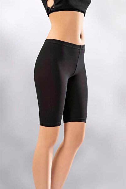 Momslab Žensko koleno visokog struka - crno češljano elastan, običan uzorak, ...