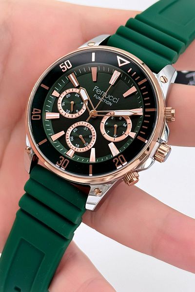 Ferrucci Function Silicone Cord Men's Wristwatch