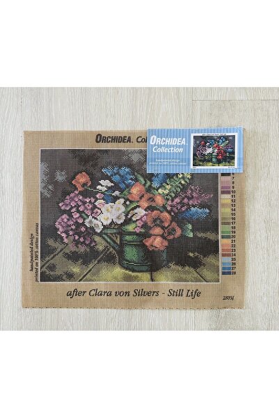 Orchidea 30x40cm Goblen 2805j Işlenmemiş Goblen Şablonu (İPSİZ)