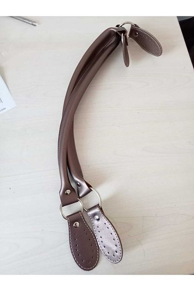 hobi duragı Likya 60 cm Pipe Leather Handle Bag