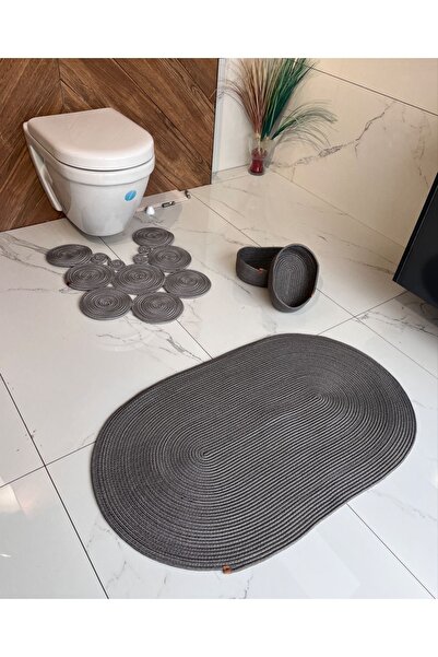 Namteks 80x120 Килимок-килимок Перед 2 кошиками 4-х частинний Килимок для ванної, Сувенір, Весільний подарунок