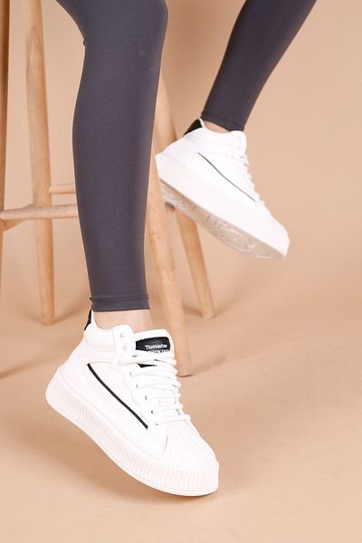 Getcho Pantofi sport pentru femei Latona, alb, negru