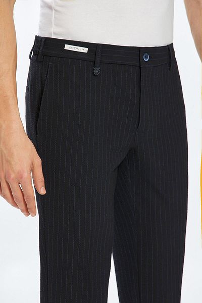 Ecer Navy Blue Men's Lydia Trousers - 12786410