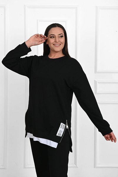 ADROM Σετ φόρμας με φερμουάρ Plus Size - 3613-23