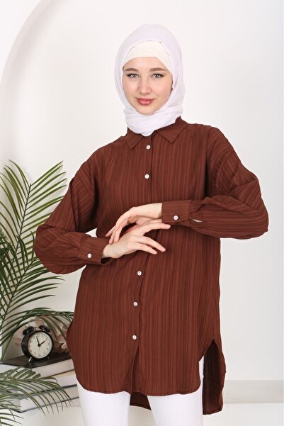 volkitolki oversized υφαντό βαμβακερό μαλακό υφαντό χαλαρό χαλαρό ύφασμα με κουμπιά και ύφασμα για τα φρύδια & πουκάμισο