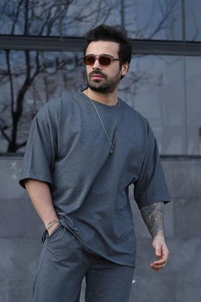 Tarzsokak Tricou cu gât rotund pentru bărbați, de vară - Detaliu brodat