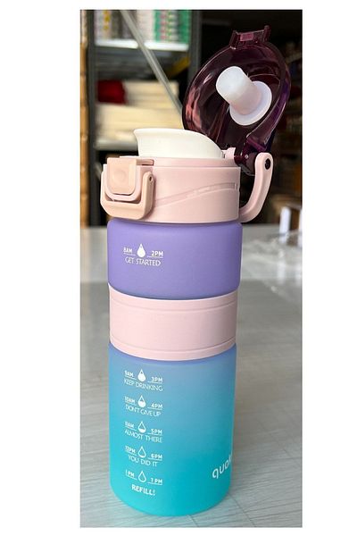 Andofis Tritan Water Bottle and Water Bottle Motivational Water Bottle with Infuser 600 Ml Ring Color