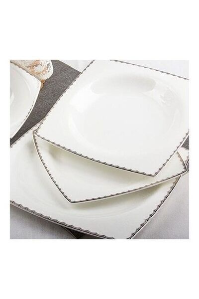 Aryıldız Bone Square Porselen 60 Parça Yemek Takımı 31008