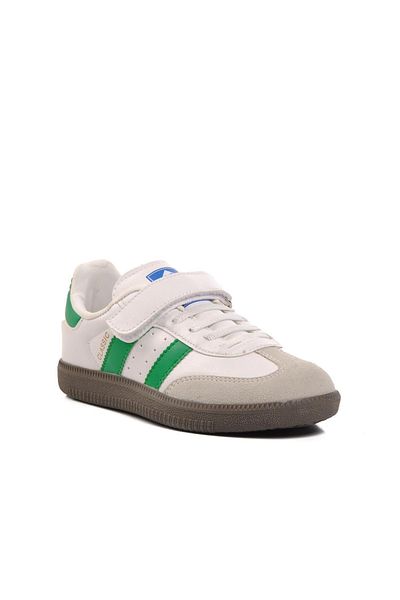 AYAKMOD Tenis pentru copii 572-F unisex - Velcro alb și verde