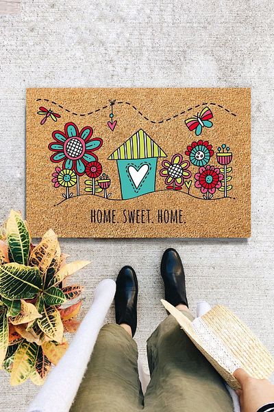 Chilai Home Pvc Perhonen 40x60 Cm Custom Design Inside And Outside Pvc Door Front Mats