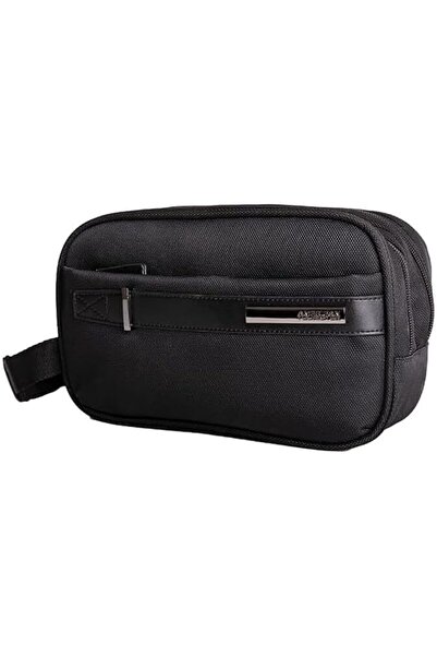 American Tourister AmericanTouristerNobletonClutchBag,Polyester,Black|MetallicZipper|CarryPhone&Essentials