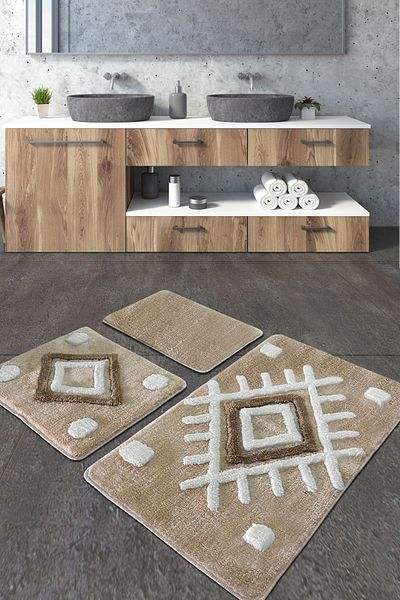 Chilai Home Acrylic Punica Stone Σετ 3 τεμαχίων - Μοκέτα μπάνιου