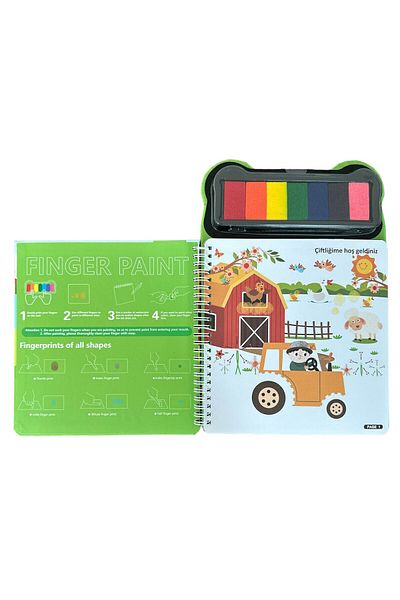 Lino Lino Finger Painting Activity Book - Farm