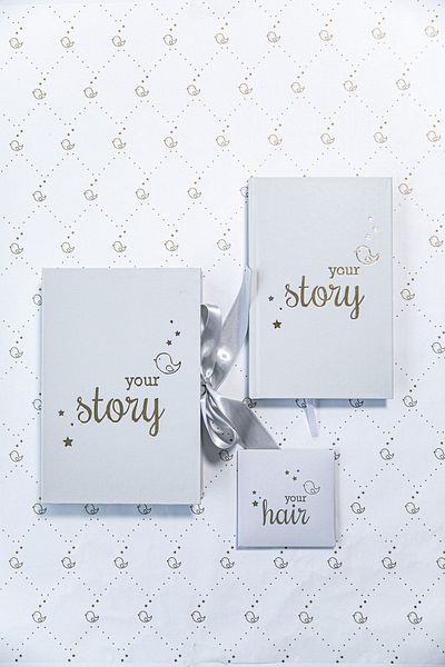 BeyazBirKutu Your Story Baby Journal Boxed Set - Mother and Baby Diary/Animal Book-Stone Color