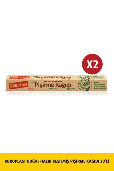 Koroplast Natural Ready Cut Baking Paper 10pcs X 2 Pcs
