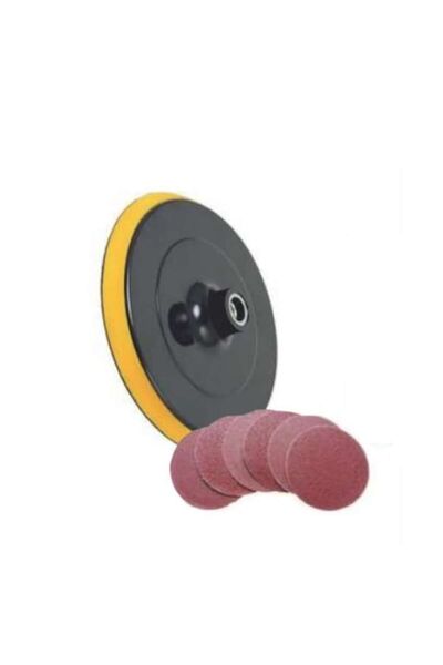 Baytec Bay-tec قاعدة سنفرة قرصية فيلكرو 115 مم 6 قطع سنفرة (500343513)