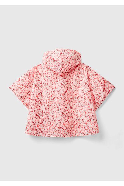 United Colors of Benetton Pink Mix Poncho Raincoat for Boy