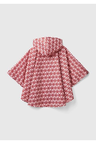 United Colors of Benetton Pink Mix Poncho Raincoat for Boy