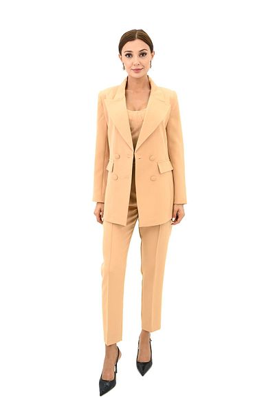 Koza Butik Дамски костюм от три части, яке и панталон 0107-24