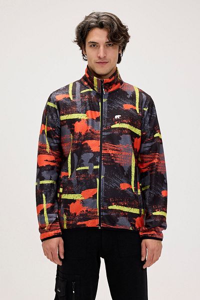 Bad Bear 24.02.21.001 Drew Full Zip Fleece Black Men's Sweatshirt