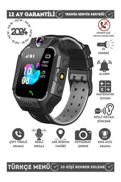 Mmctech Akıllı Çocuk Saati Takip Ve Arama Gps Li Sim Kartlı Kameralı