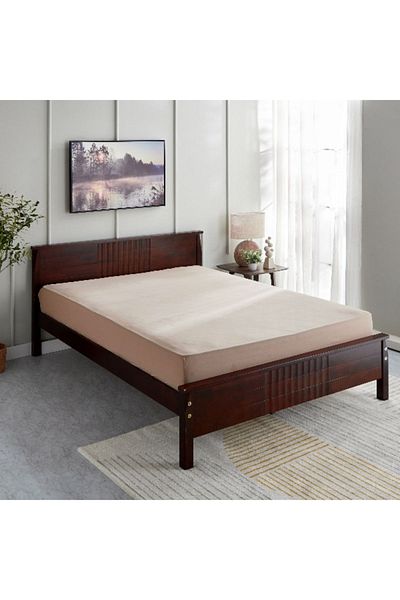 Home Box Bristol Polycotton Double Fitted Sheet - 140x200+25 cm