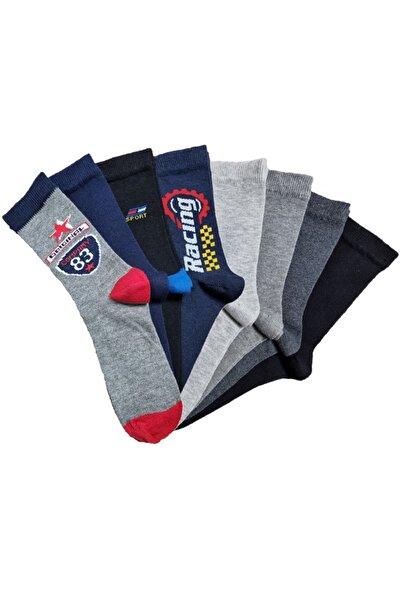 vtex socks 8 чифта безшевни детски чорапи, с високо съдържание на памук