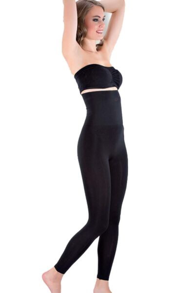 Momslab Crne ženske tajice s korzetom - 2 veličine za mršavljenje