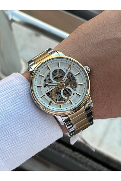 FERRO Men's Wristwatch Ef.3139-D - 2 Years Warranty, 3 Atm Waterproof, Automatic Mechanism and Steel Band