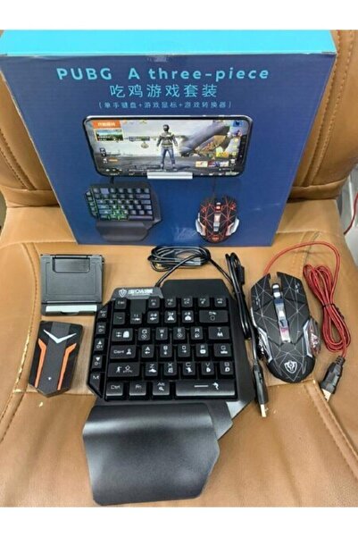 Teknoseyyar Pubg Oyun Konsolu 3in1-klavye Mouse Bağlayıcı 3 Lü Set Mükemmel Kontrol Pubg Anlaşmalı Pubgset