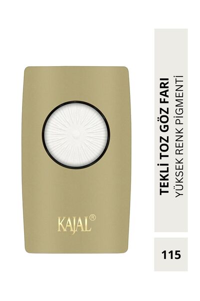 KAJAL Beyaz Tekli Göz Farı & White Single Eyeshadow - No: 115