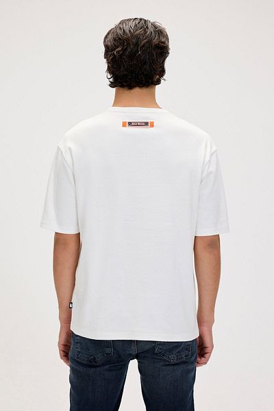 Bad Bear Men's Printed White T-Shirt - Alfeo