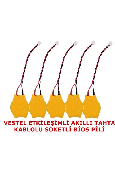 TNL Vestel Etkileşimli Akıllı Tahta Kablolu Soketli Bios Pili 5 Adet