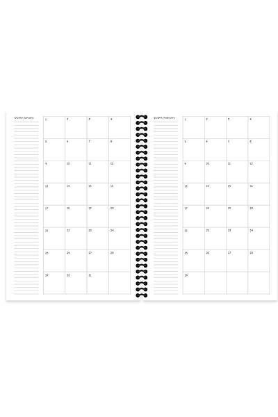 KESKİN COLOR Feeling Things 17x24 100 Sheets Notebook Lined Hard Cover with Spiral Sticker