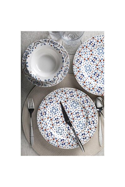 Aryıldız Porselen Blue Tile 24 Parça Yemek Takımı