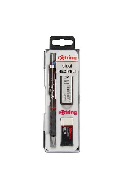 Rotring Tikky Versatil Tip Pen Set 0.7 Claret Red