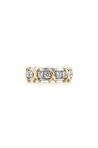 ringbox Tf Brand Model Zircon Stone Silver Color Ring